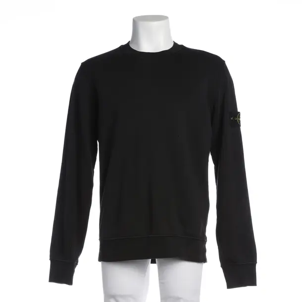 Sweatshirt in Schwarz, Baumwolle, Stone Island