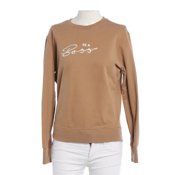 Sweatshirt, in Hellbraun, Baumwolle, Hugo Boss