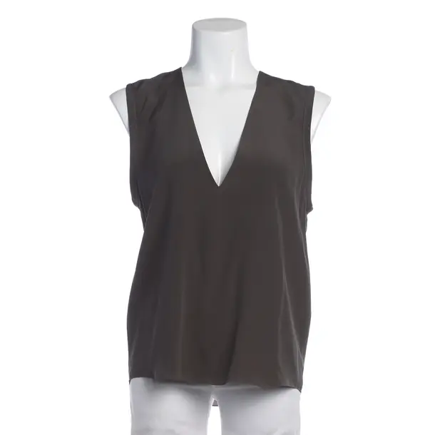 Top, in Dunkelgrau, Seide, Chloé