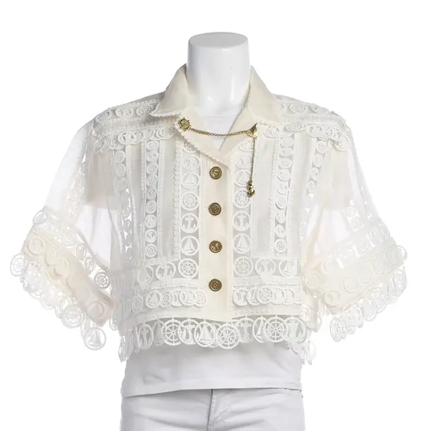 Blouse, in Cream, Linen, Zimmermann