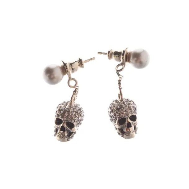 Earrings in Metallic, Metal (metallic, metallized), Alexander McQueen