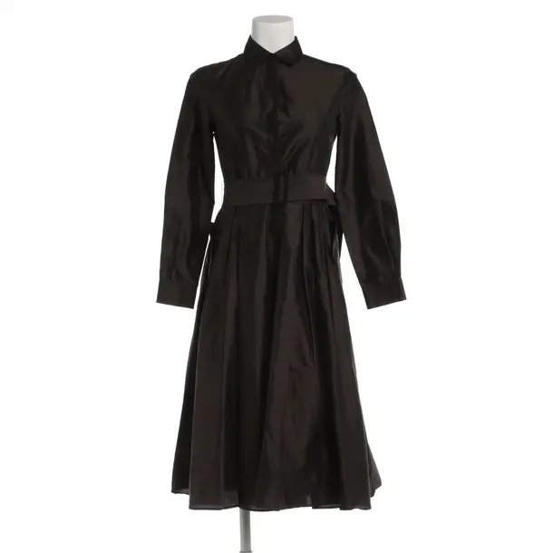 Kleid, in Braun, Seide, Max Mara