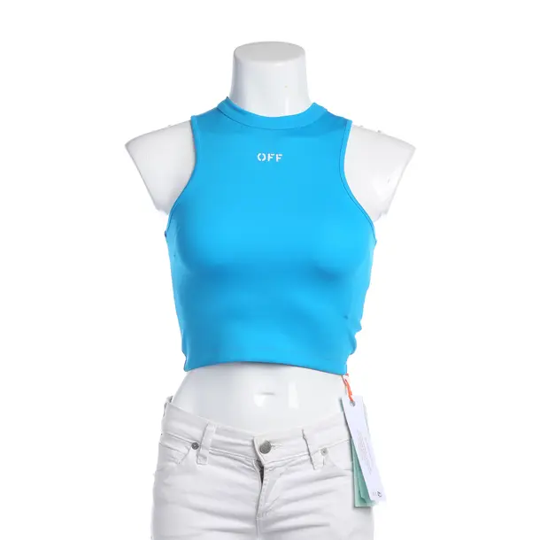 Top in Blue, Polyimide, Off-White