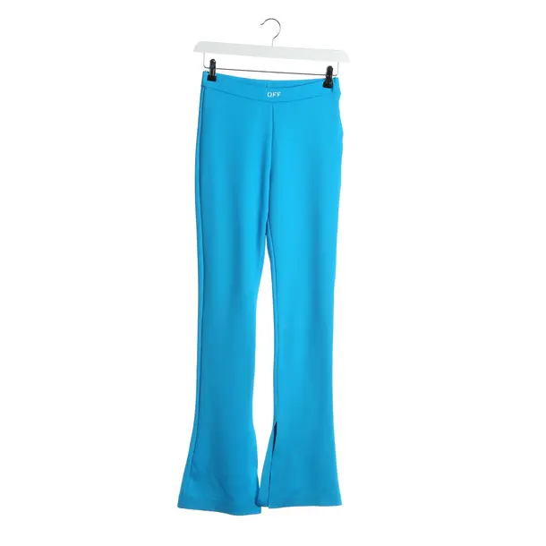 Pants in Blue, Polyamide, Off-White