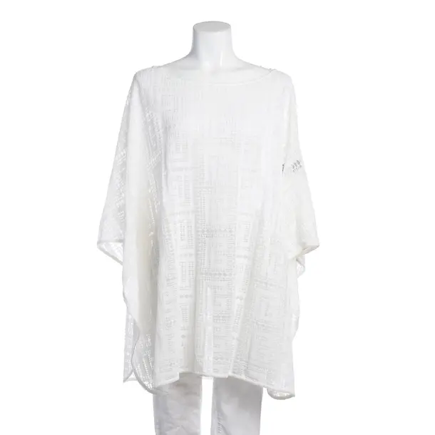 Poncho in White, Viscose, Balmain