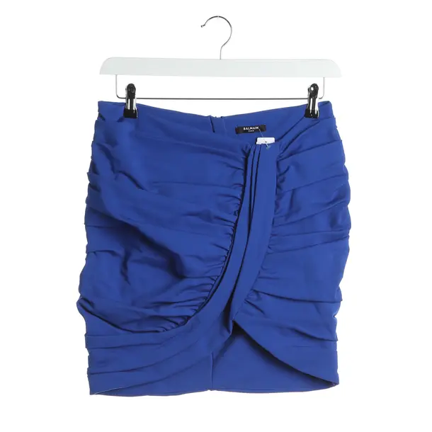 Skirt in Blue, Viscose, Balmain