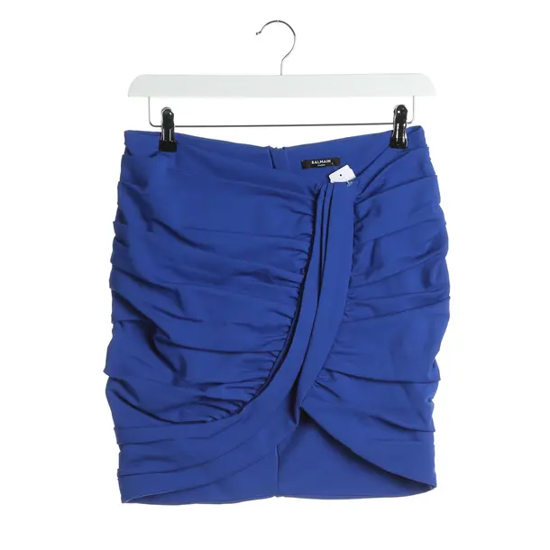 Skirt in Blue, Viscose, Balmain