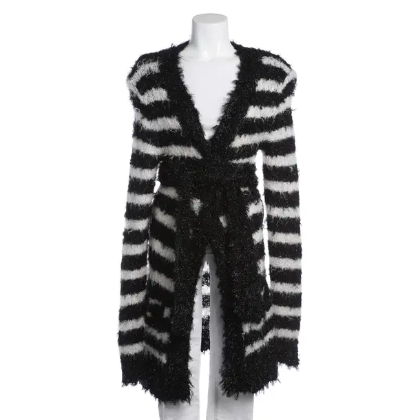 Strickjacke in Schwarz, Wolle, Balmain