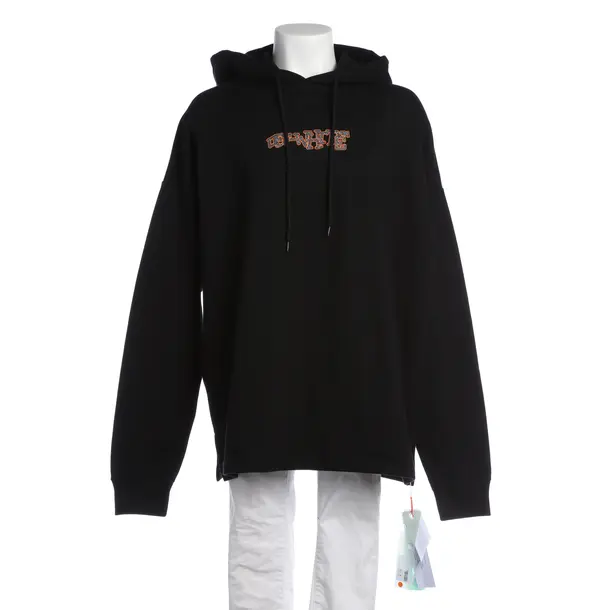 Hoodie in Schwarz, Baumwolle, Off-White