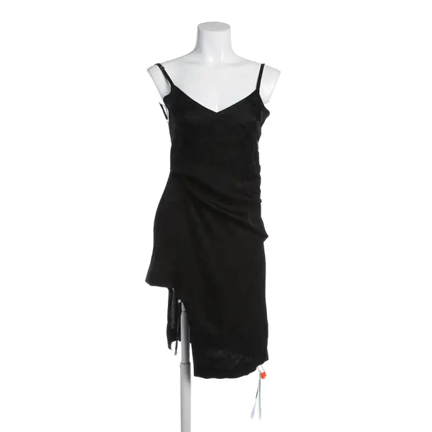 Cocktailkleid in Schwarz, Viskose, Off-White