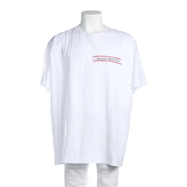 T-Shirt in White, Cotton, Alexander McQueen