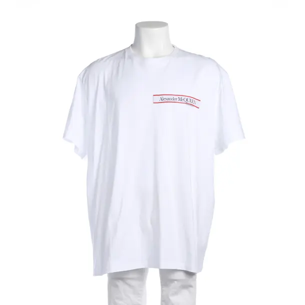 T-Shirt in White, Cotton, Alexander McQueen