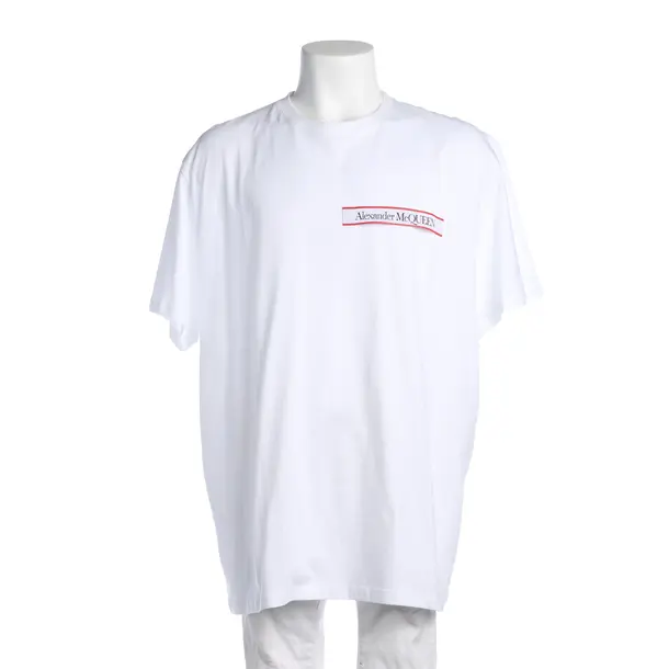 T-Shirt in White, Cotton, Alexander McQueen