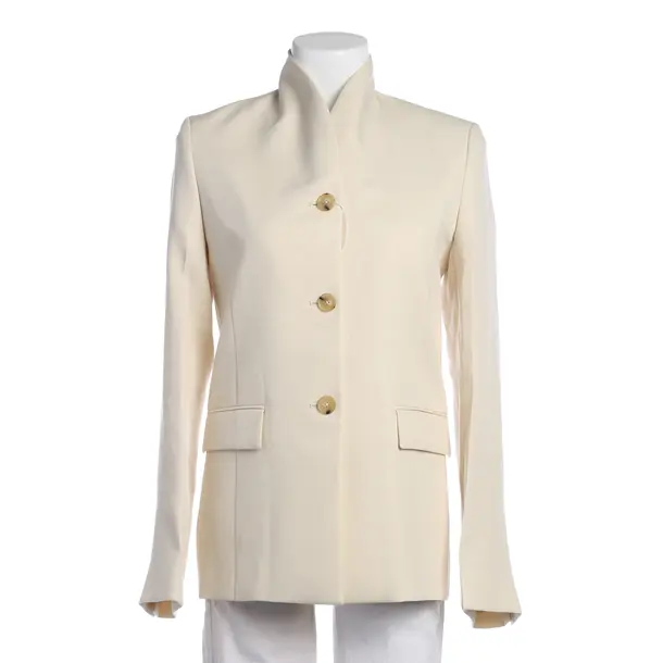 Blazer in White, Viscose, Totême