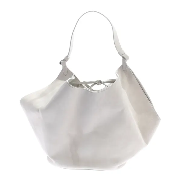 Hobo Bag, in Hellgrau, Leder, Khaite