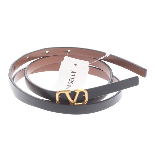 Belt in Black, Leather, Valentino