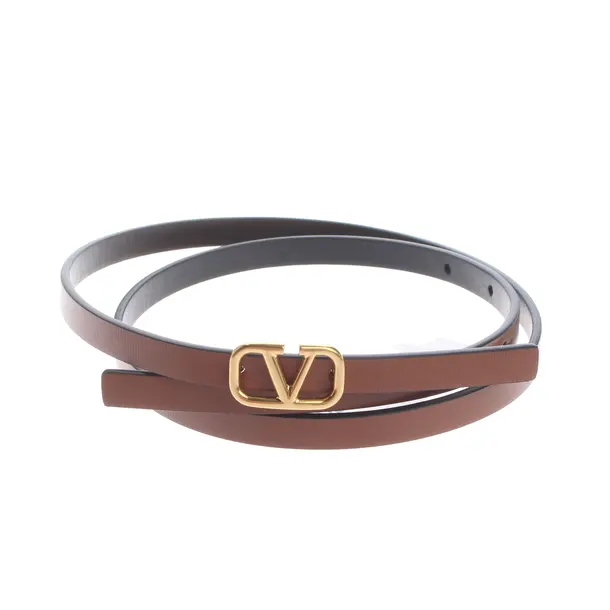 Belt in Brown, Leather, Valentino