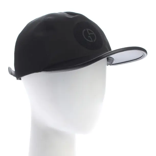 Cappello, in Nero, Poliestere, Giorgio Armani