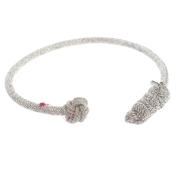 Halskette in Metallic, Metall (metallisch, metallisiert), Max Mara