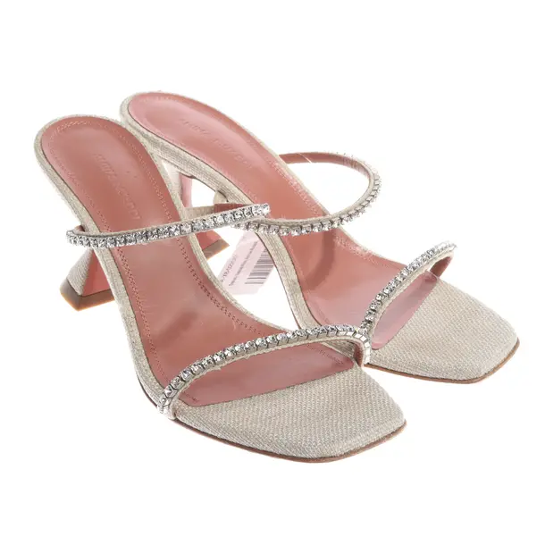 Heeled Sandals in White, , Amina Muaddi