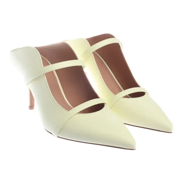 Malone Souliers Hohe Pantoletten EUR 36 Pastellgelb - Gelb - - Pre-Loved Designer Fashion - Malone Souliers Second Hand Designer Shop