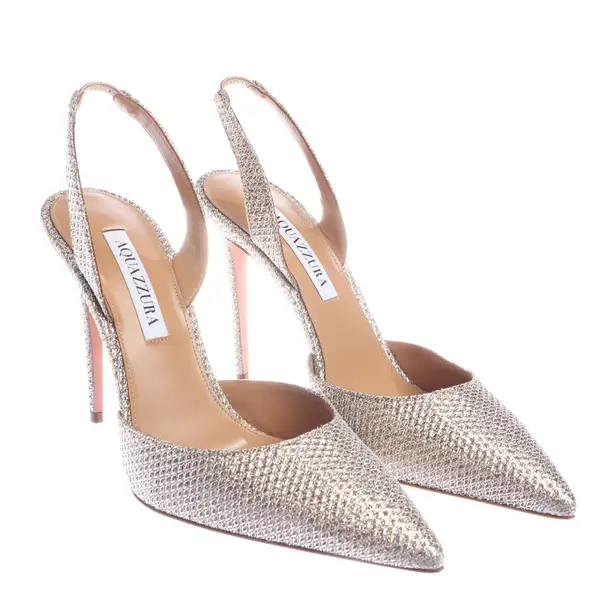 Slingbacks, in Gold, Aquazzura