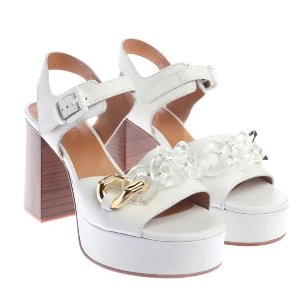 Heeled Sandals, in White, See by Chloé