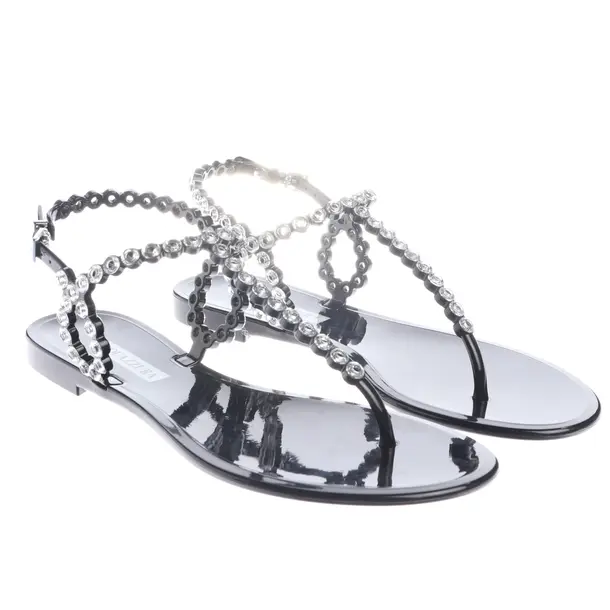 Sandali con cinturino, in Nero, Aquazzura