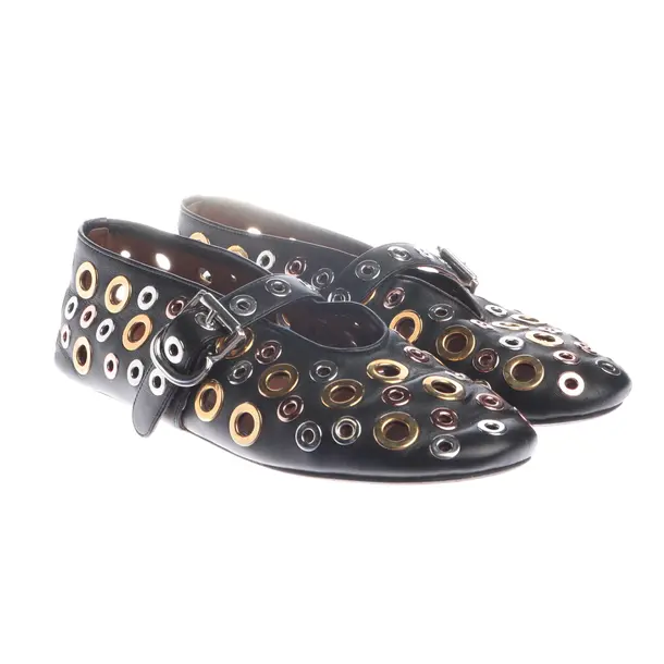 Flats, in Black, Alaia