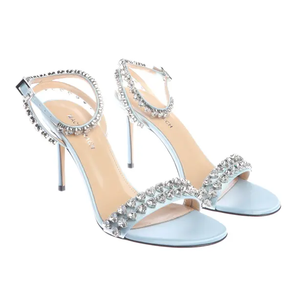 Heeled Sandals, in Light Blue, Mach & Mach
