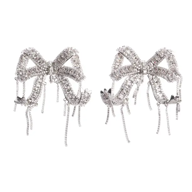 Earrings, in Silver, Metal (metallic, metallized), self-portrait