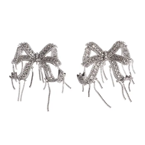 Earrings in Metallic, Metal (metallic, metallized), self-portrait