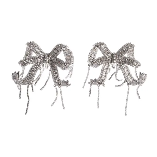 Earrings in Metallic, Metal (metallic, metallized), self-portrait