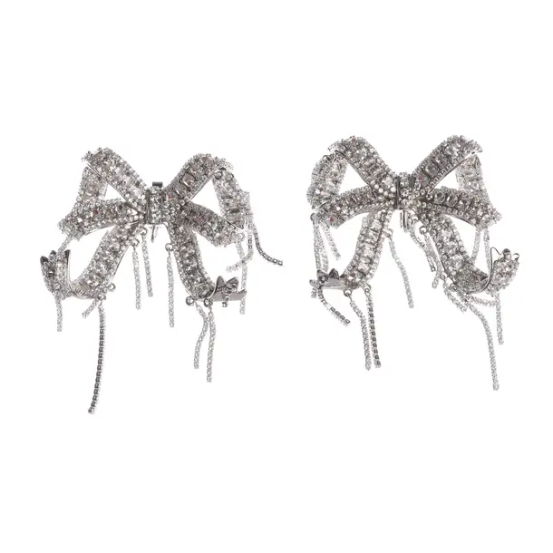 Earrings in Metallic, Metal (metallic, metallized), self-portrait