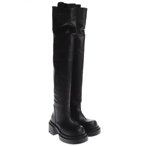 Over-The-Knee Boots in Black, , Rick Owens