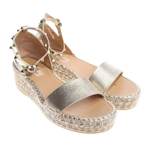 Wedges in Metallic, , Valentino
