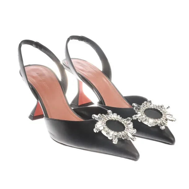 Sandali, in Nero, Amina Muaddi