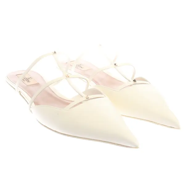 Mules in Weiß, , Valentino