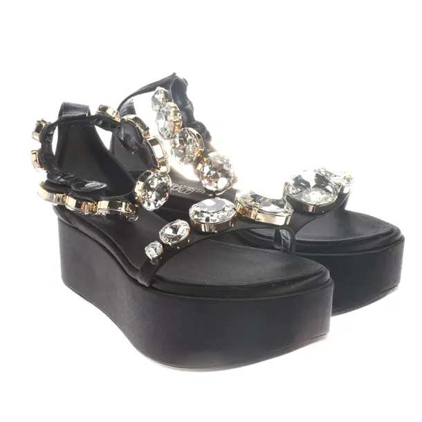 Platform Sandals in Black, , Giambattista Valli