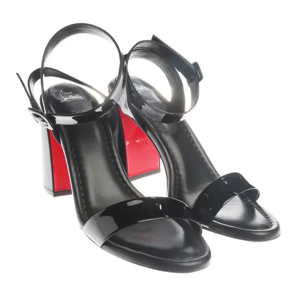 Heeled Sandals in Black, , Christian Louboutin