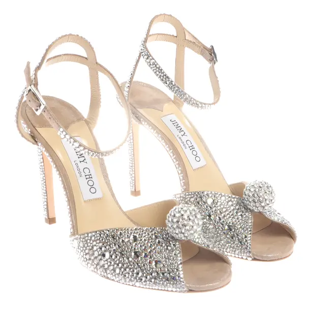 Sandaletten in Metallic, , Jimmy Choo