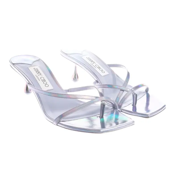 Heeled Sandals in Blue, , Jimmy Choo