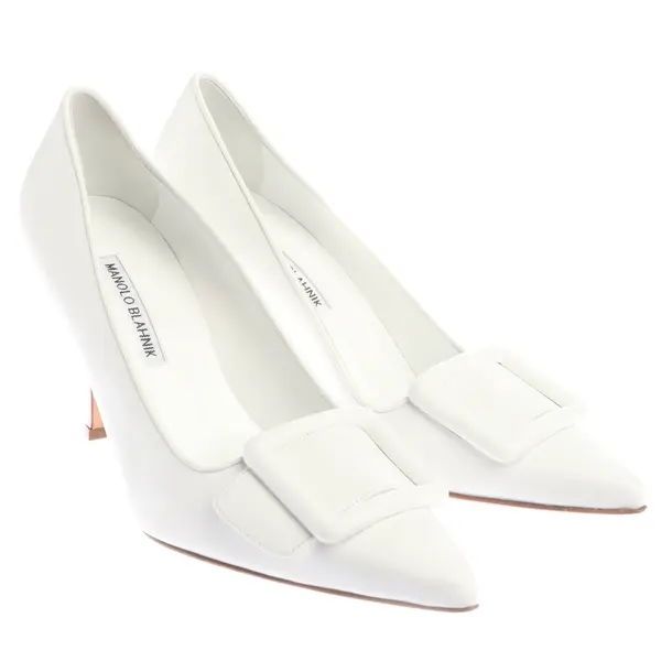 Pompe, in Bianco, Manolo Blahnik