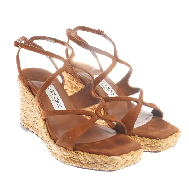 Wedges in Braun, , Jimmy Choo