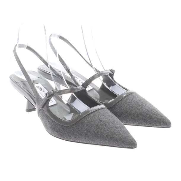 Slingbacks in Gray, , Jimmy Choo