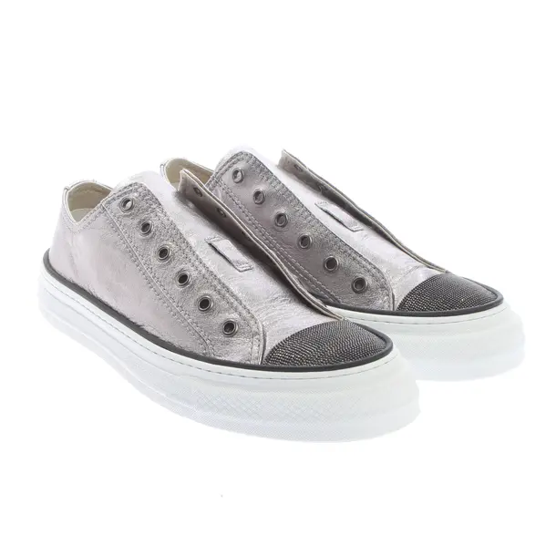 Sneakers in Metallic, , Brunello Cucinelli