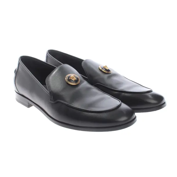 Loafers in Black, , Versace