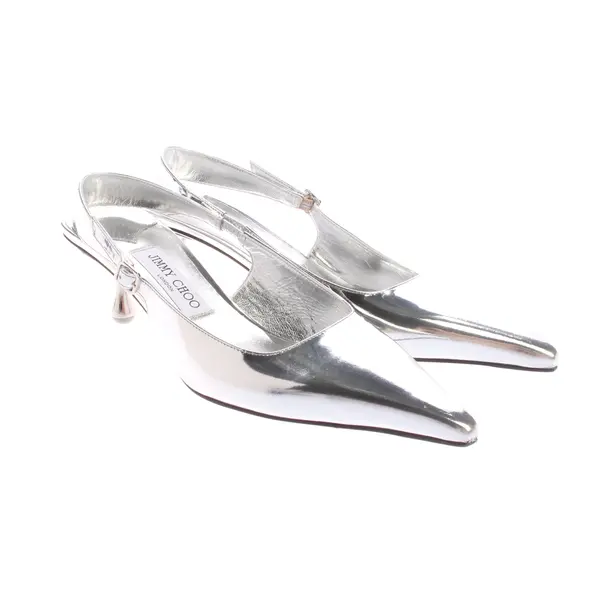 Slingbacks, in Silver, Jimmy Choo
