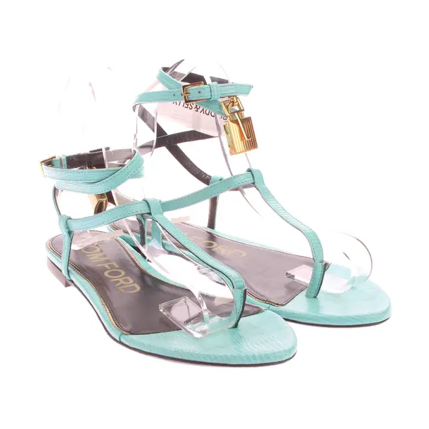 Sandalen, in Hellblau, Tom Ford