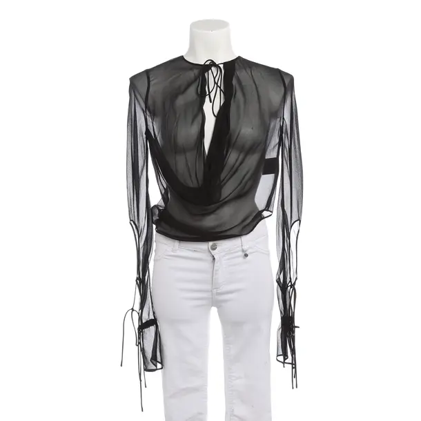 Blouse, in Black, Silk, Christopher Esber